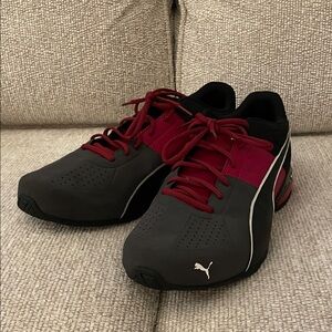 Mens Puma ‘Cell Surin 2 Matte Speckle training shoes in Black and High-Risk Red’